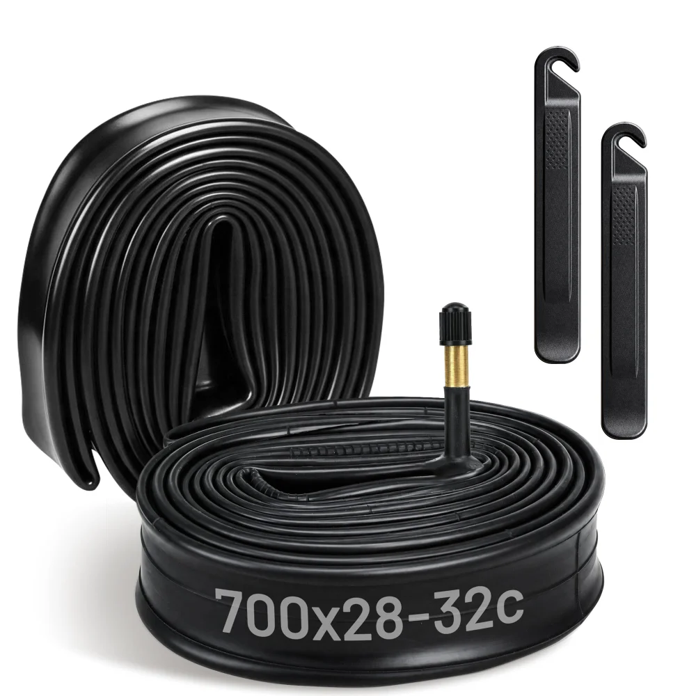 LotFancy Bike Tube, 700x28c-32c, Schrader 48mm