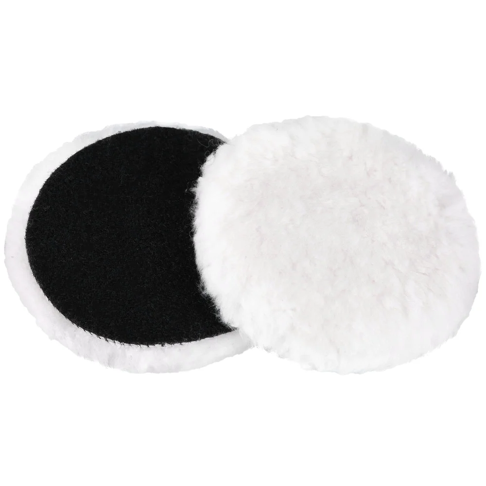 LotFancy Wool Polishing Pads, 5 in, 2-pack