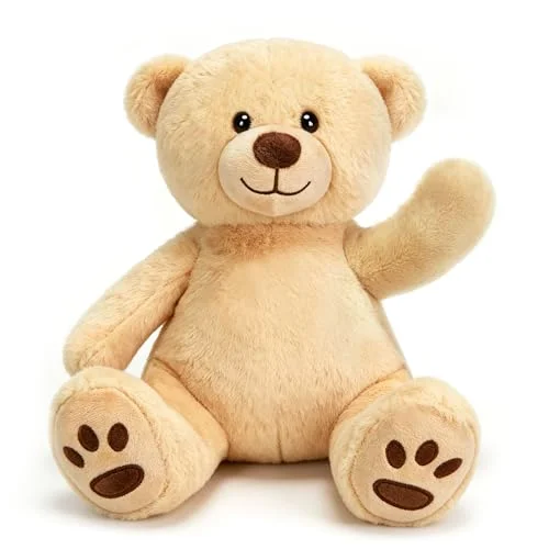 LotFancy Teddy Bear Stuffed Animals, 10 in, Brown
