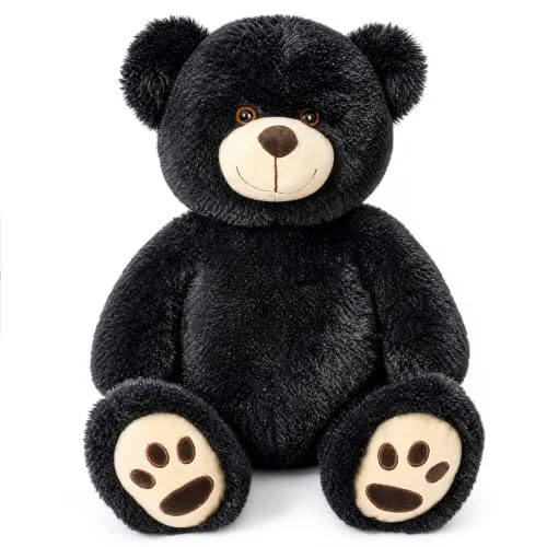 LotFancy Teddy Bear Stuffed Animals, 20 in, Black