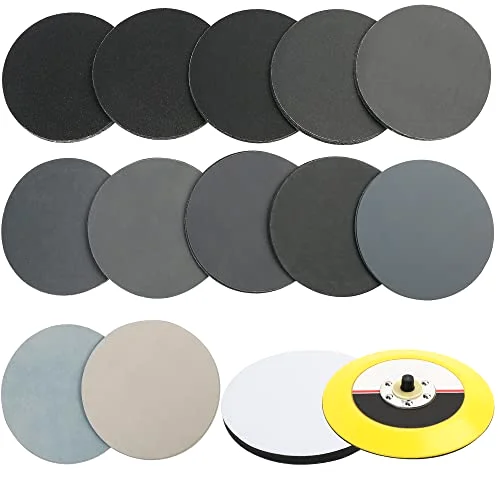 LotFancy Sanding Disc, 6 in, 60-7000 grit, 60-pack, Gray