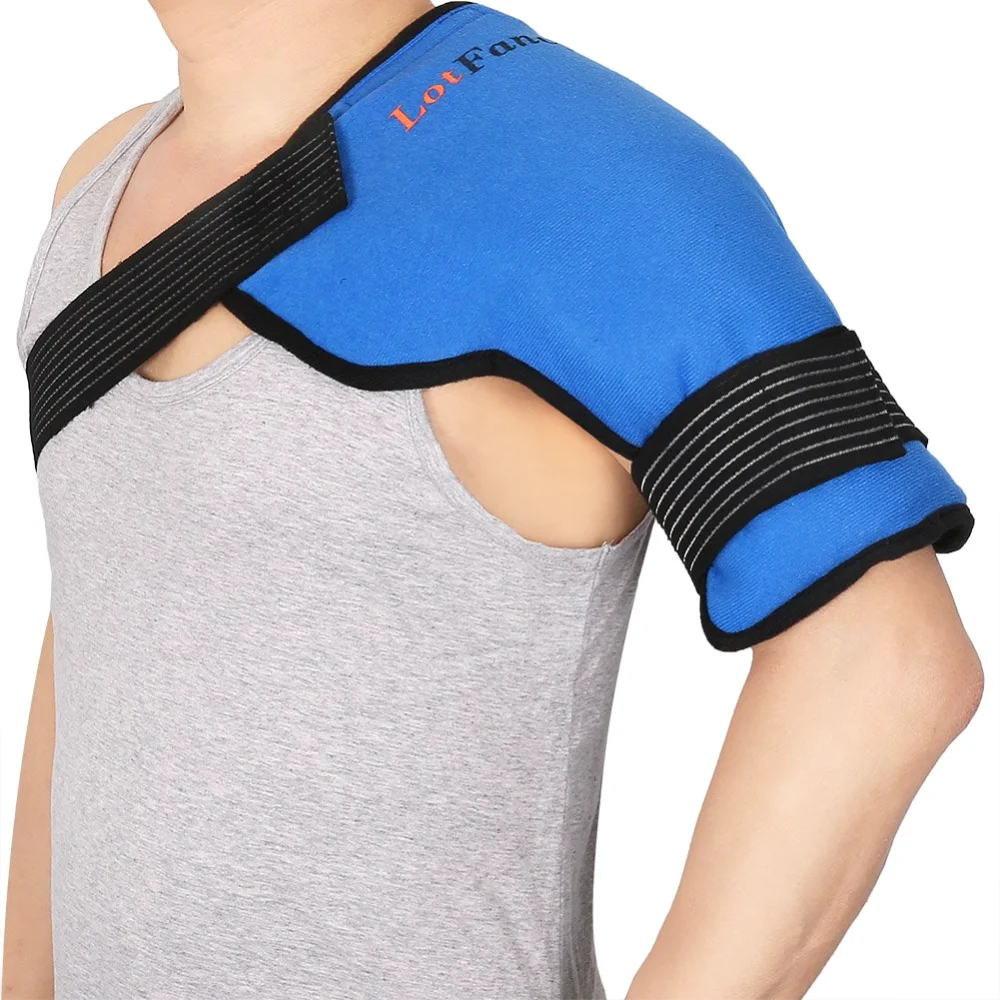 LotFancy Shoulder Ice Pack Wrap, Rotator Cuff, Blue