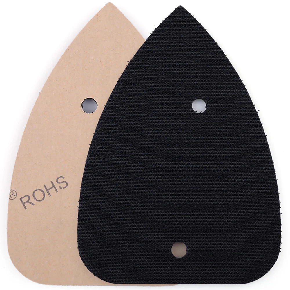 LotFancy Detail Sander Replacement Backing Pad, 2-pack, Black