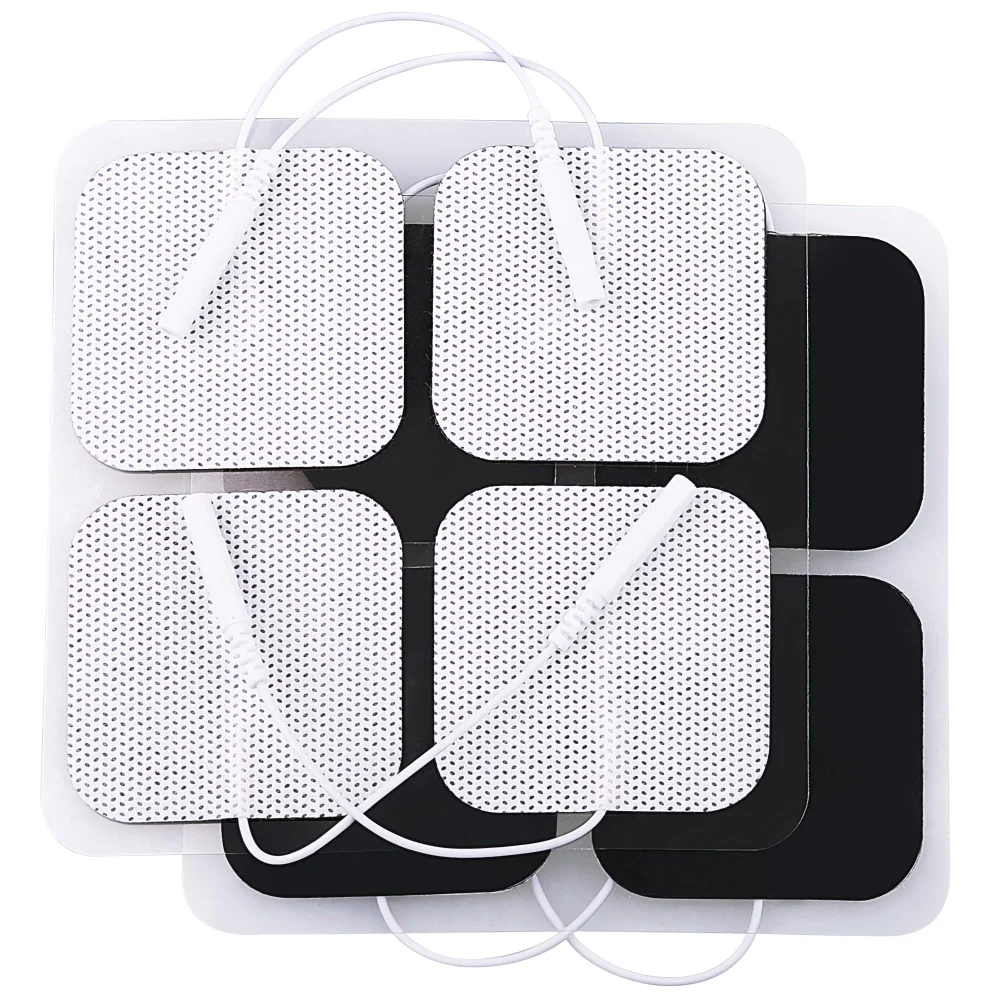 LotFancy TENS Unit Electrode Pads, 2x2 in, 40-pack, White