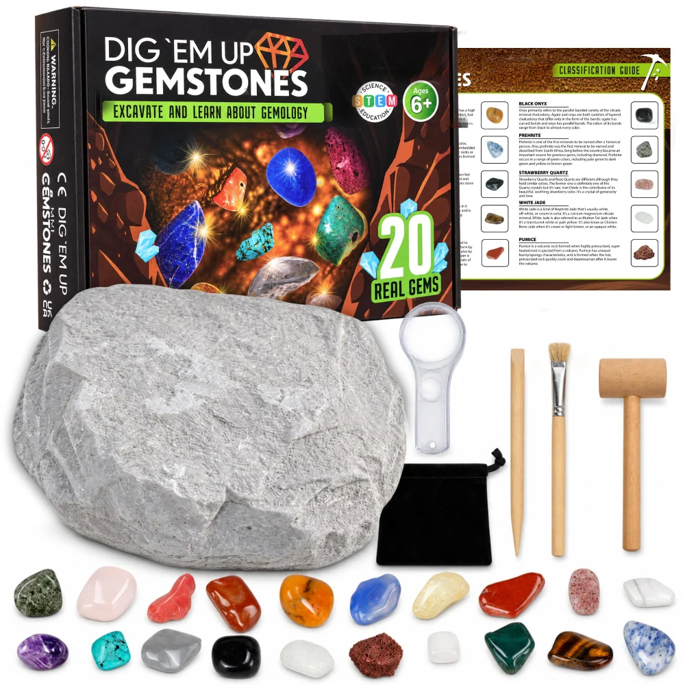 LotFancy Gemstone Dig Kit