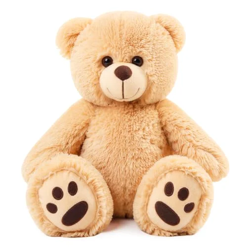 LotFancy Teddy Bear Stuffed Animals, 15 in, Brown
