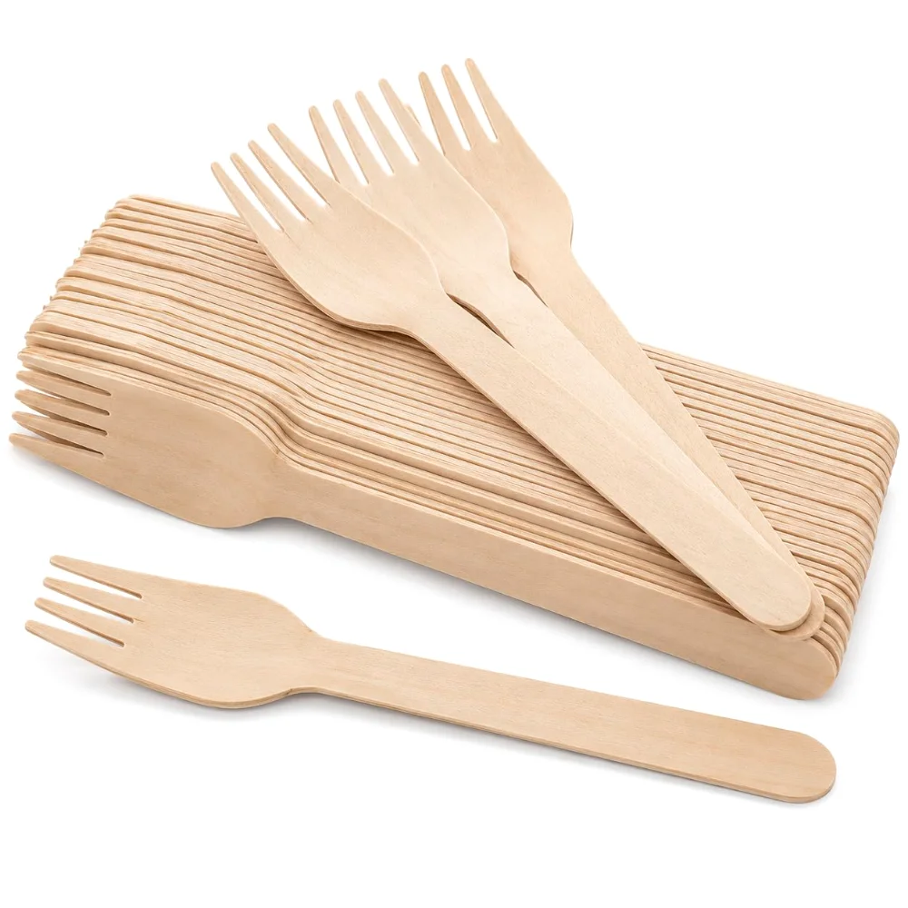 LotFancy Forks Disposable, 6.2 in, 100-pack