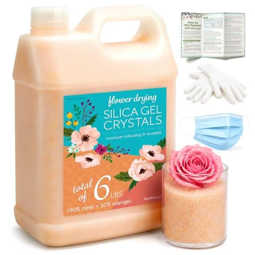 LotFancy Silica Gel Flower Drying Crystals, 6 lb