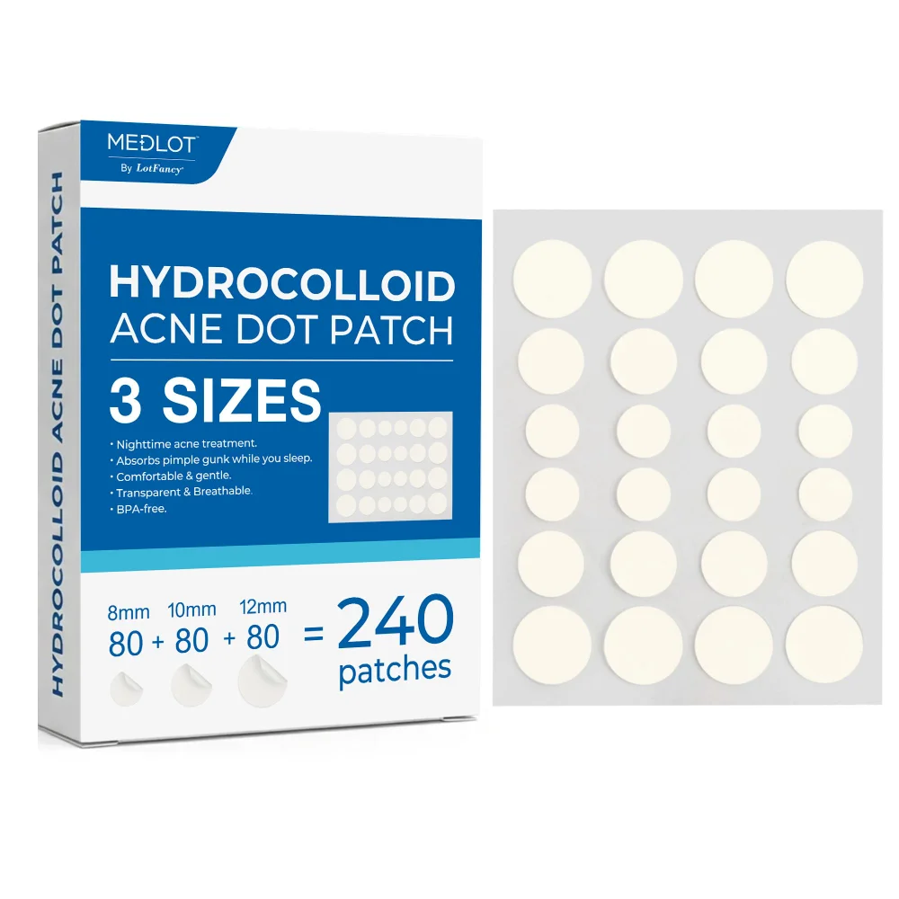 LotFancy Acne Patches, 240-pack, Clear