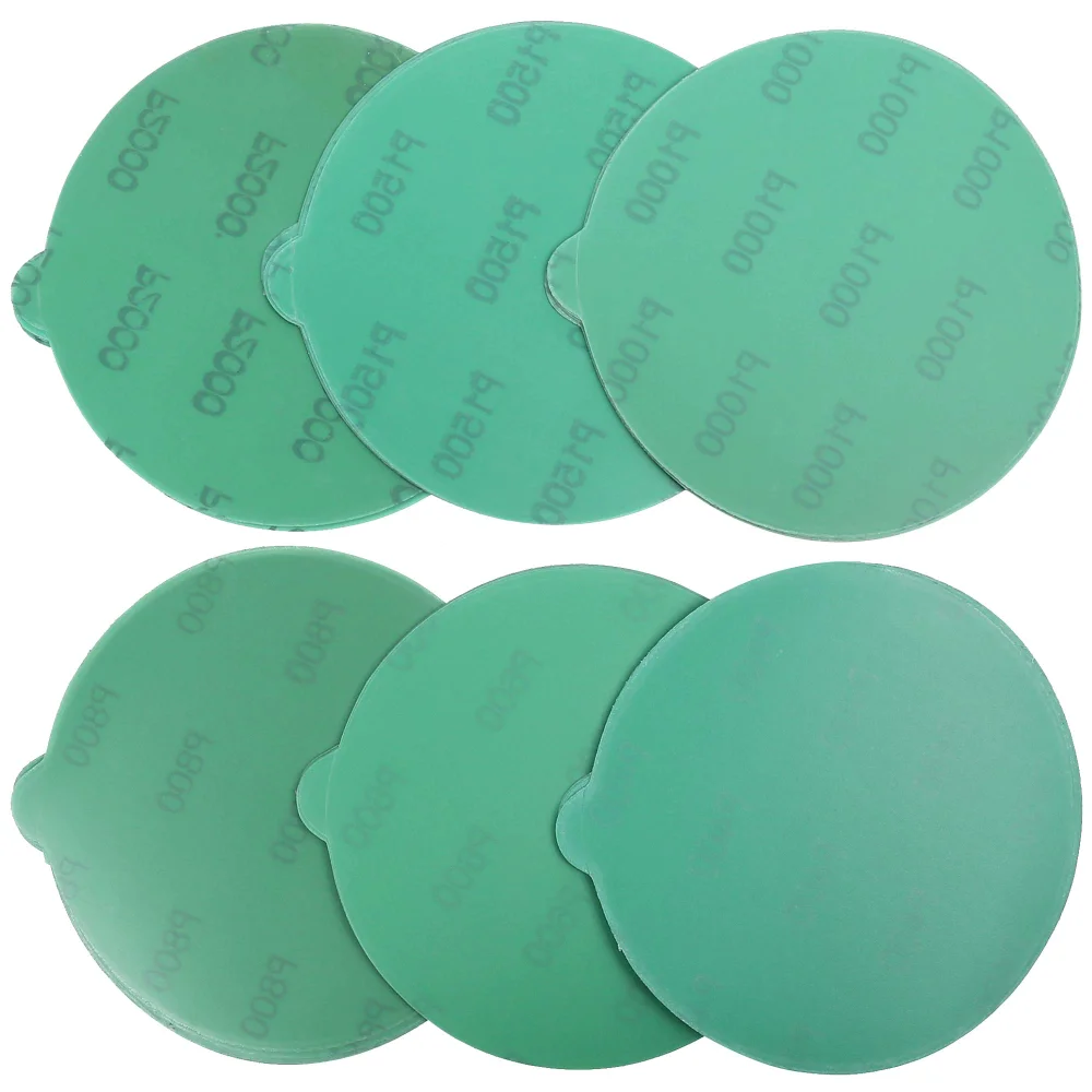 LotFancy PSA Sanding Disc, 6 in, 400-2000 grit, 60-pack, Green