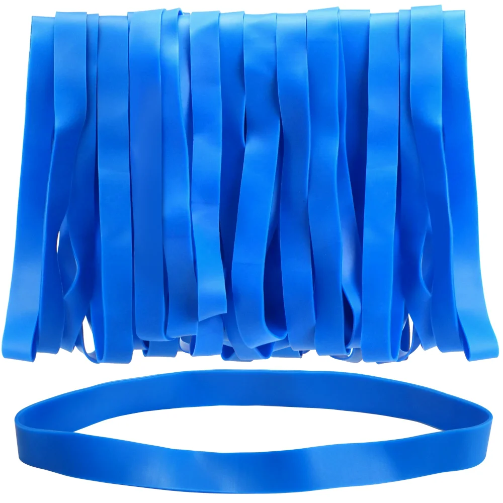 LotFancy Large Rubber Bands, 30-pack, Blue