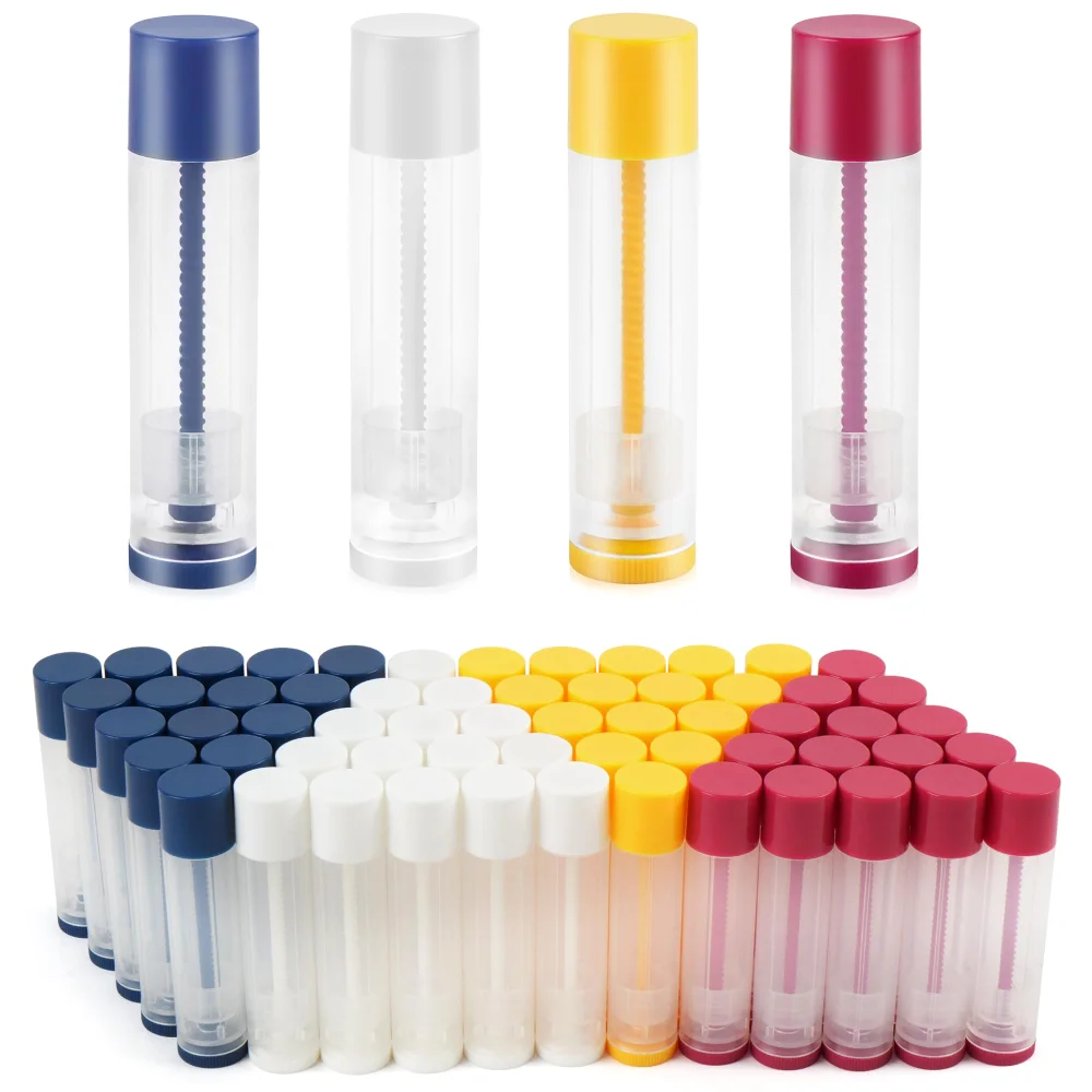 LotFancy Lip Balm Tube, White