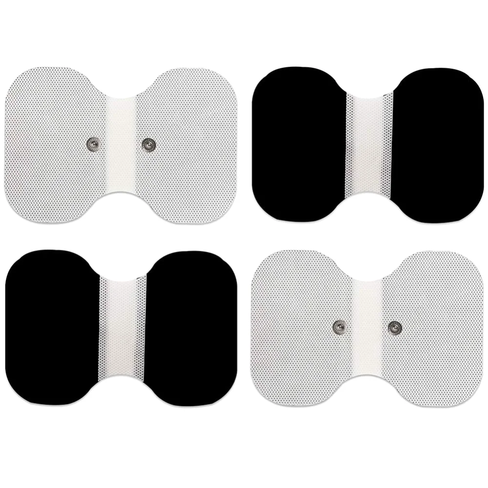 LotFancy TENS Unit Pads 4.3” X 6”, 4.3x6 in, 4-pack, White