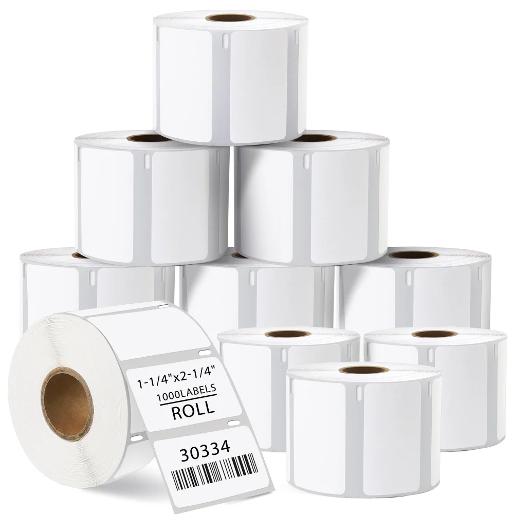 LotFancy Thermal Labels for DYMO 30334, 1.25x2.25 in, 10 rolls