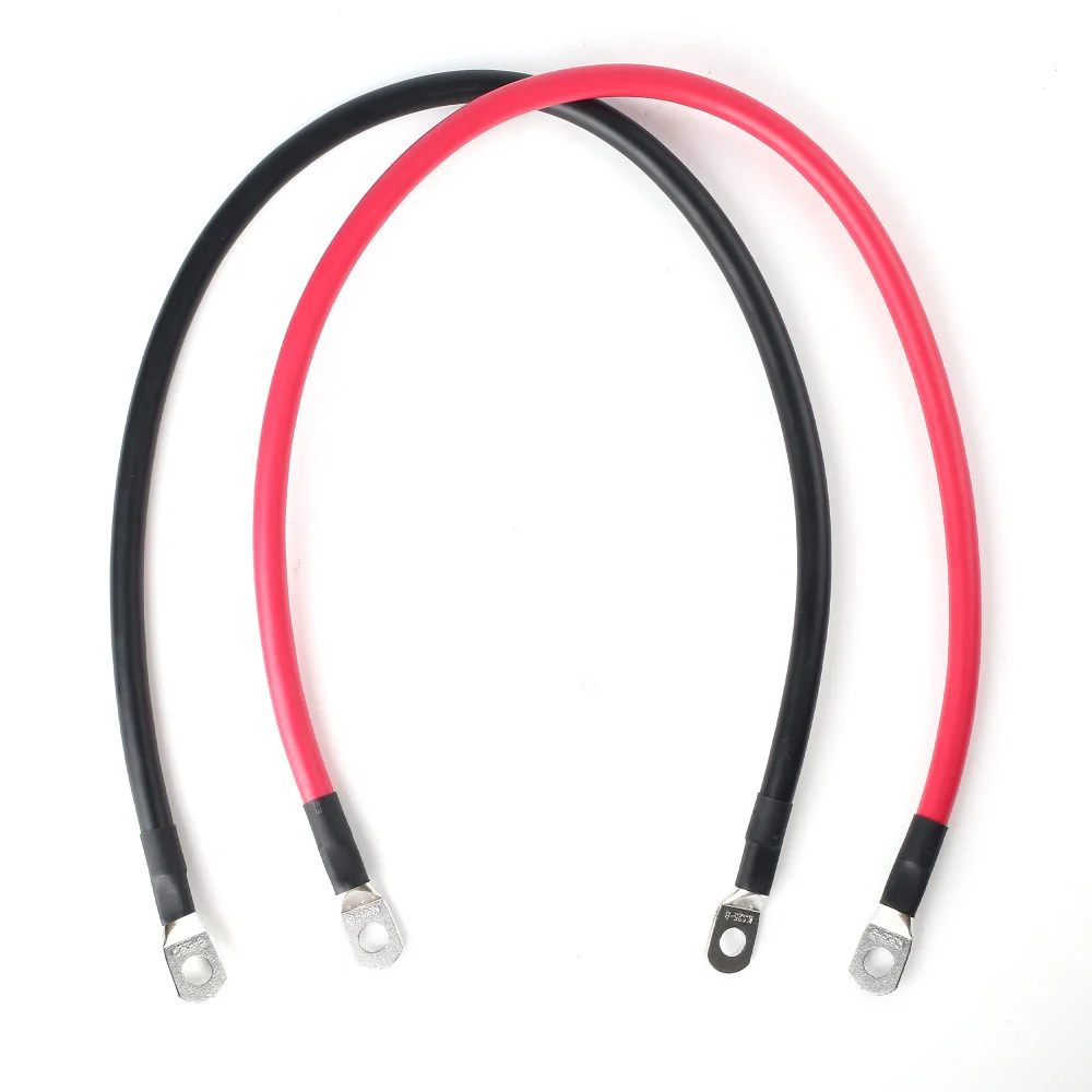 LotFancy AWG Battery Cables, 16 in, 4 gauge, Black