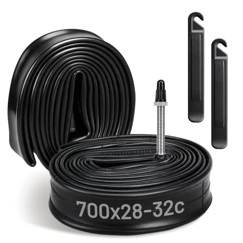 LotFancy Bike Tube, 700x28c-32c, Presta 48mm