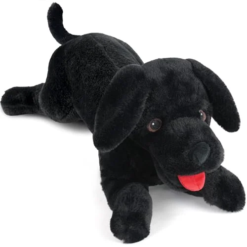 LotFancy Dog Stuffed Animal, 26 in, Black