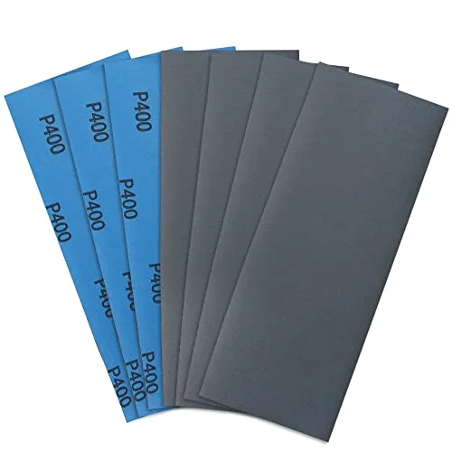 LotFancy Sandpaper, 400 grit, 45-pack, Blue