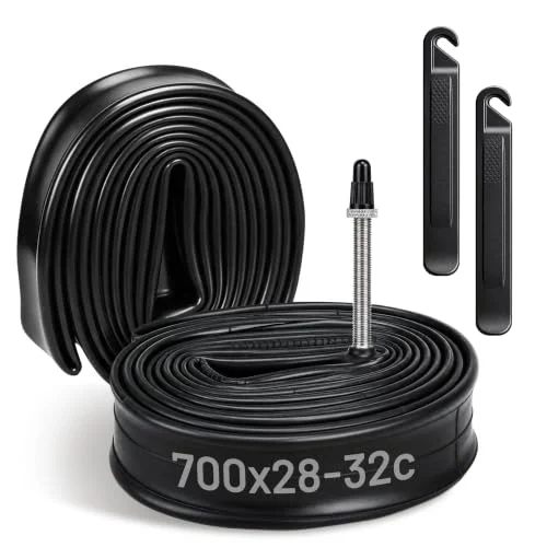 LotFancy Bike Tube, 700x28c-32c, Black
