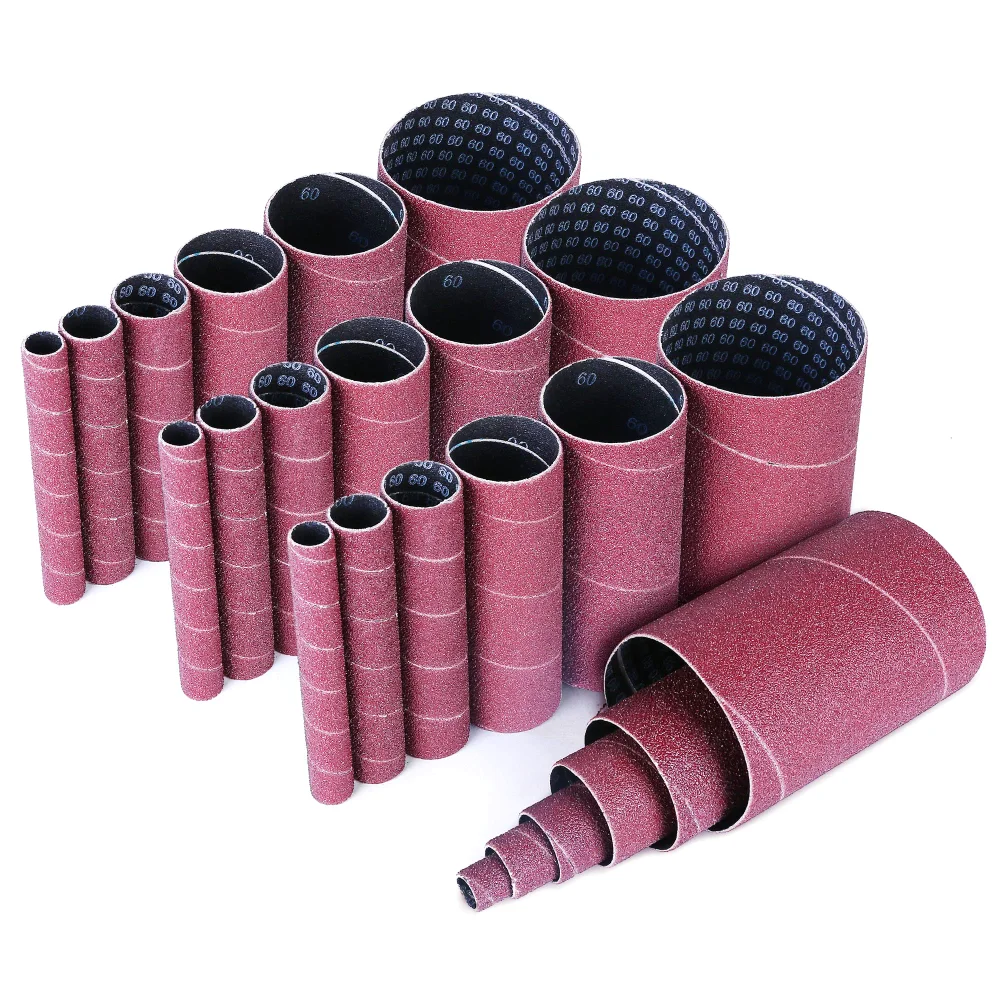 LotFancy Spindle Sander Sleeves, 4.5 in, 60 grit, 24-pack