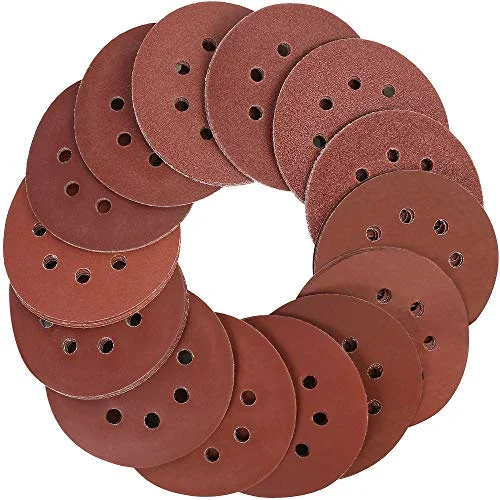 LotFancy Sanding Disc, 5 in, 40-3000 grit, 210-pack, Brown