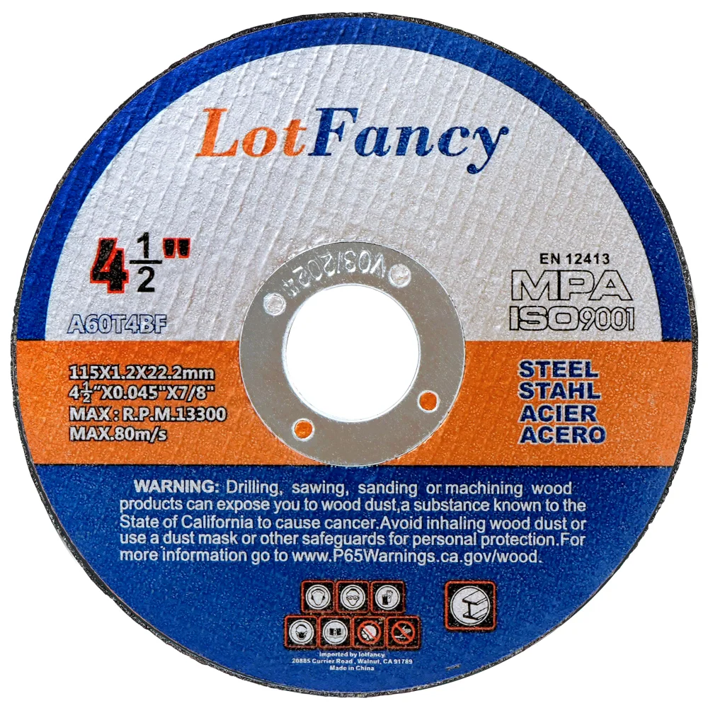LotFancy Cut Off Wheels for Angle Grinder, 4.5 in, 10-pack