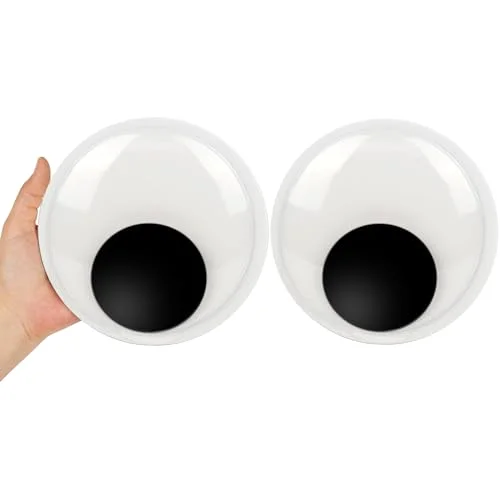 LotFancy Giant Googly Eyes, 7 in, White