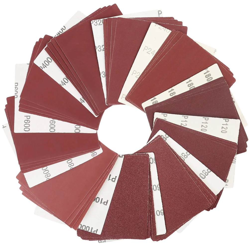 LotFancy 1/4 Sheet Sandpaper, 5.5x4.5 in, 60-1000 grit, 50-pack