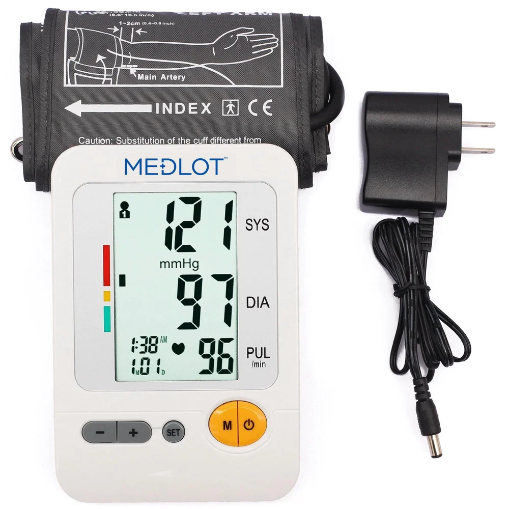 LotFancy Blood Pressure Monitor Upper Arm Large Cuff, fits 8.6-16.5 in