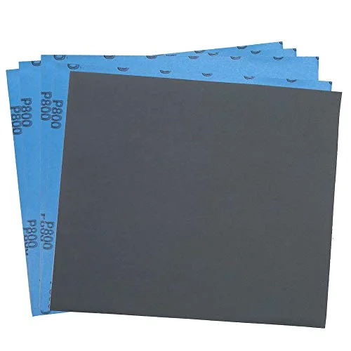 LotFancy Sandpaper, 800 grit, 30-pack, Gray