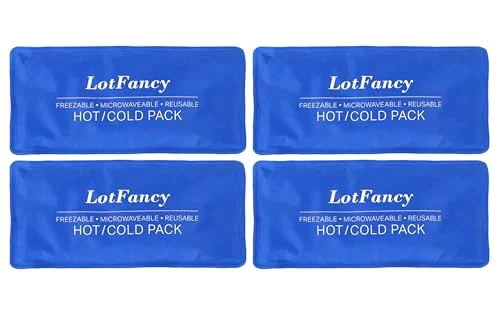 LotFancy Ice Packs for Injuries, 4-pack, Blue