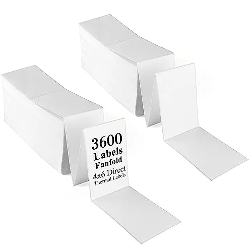 LotFancy Thermal Labels, 1800-pack, White