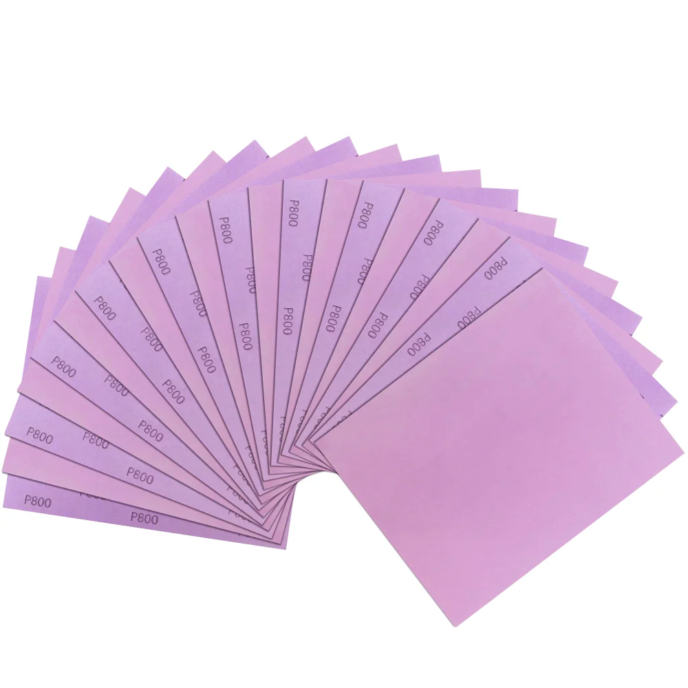 LotFancy Sandpaper, 9x11 in, 800 grit, 30-pack, White