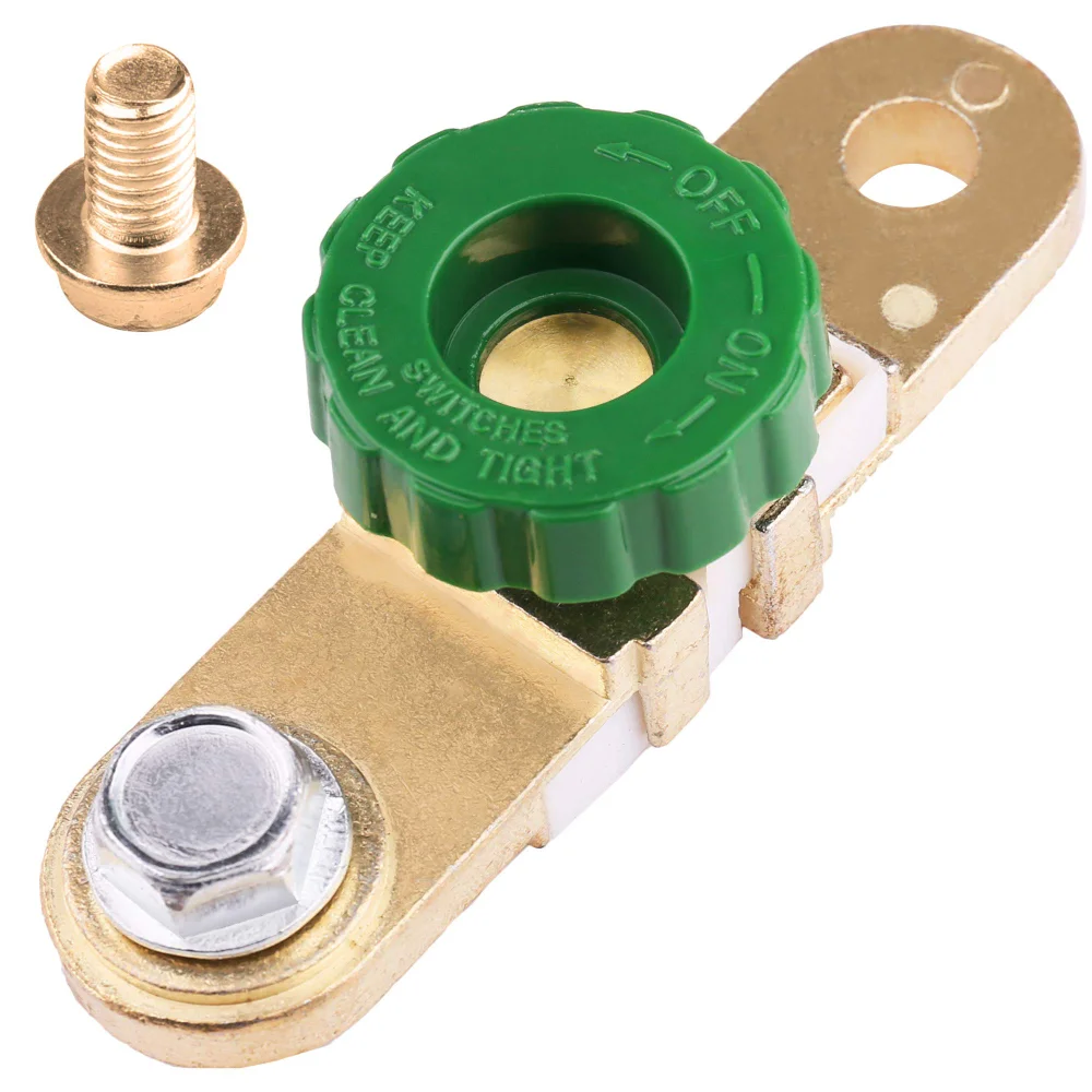 LotFancy Side Post Battery Disconnect Switch, 12-24V, Green