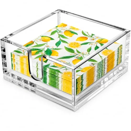 LotFancy Napkin Holder, Clear