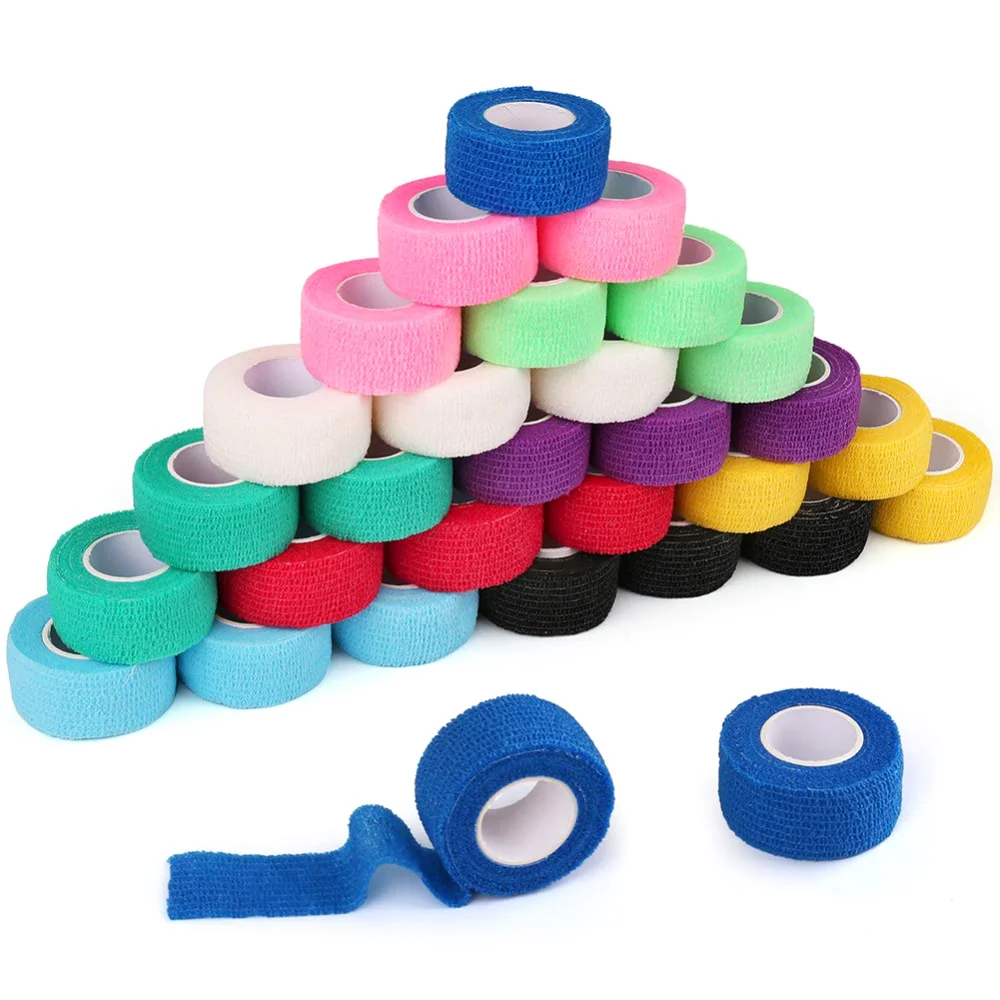 LotFancy Self Adhesive Bandage Wrap, 5 yd rolls, 30-pack
